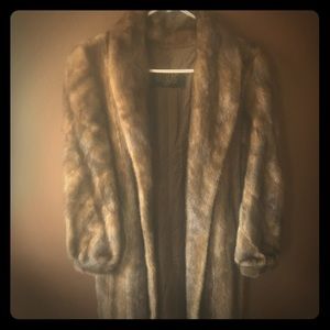 Mink fur coat